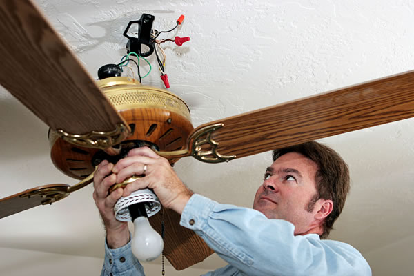 Ceiling Fan Installation in Mastic